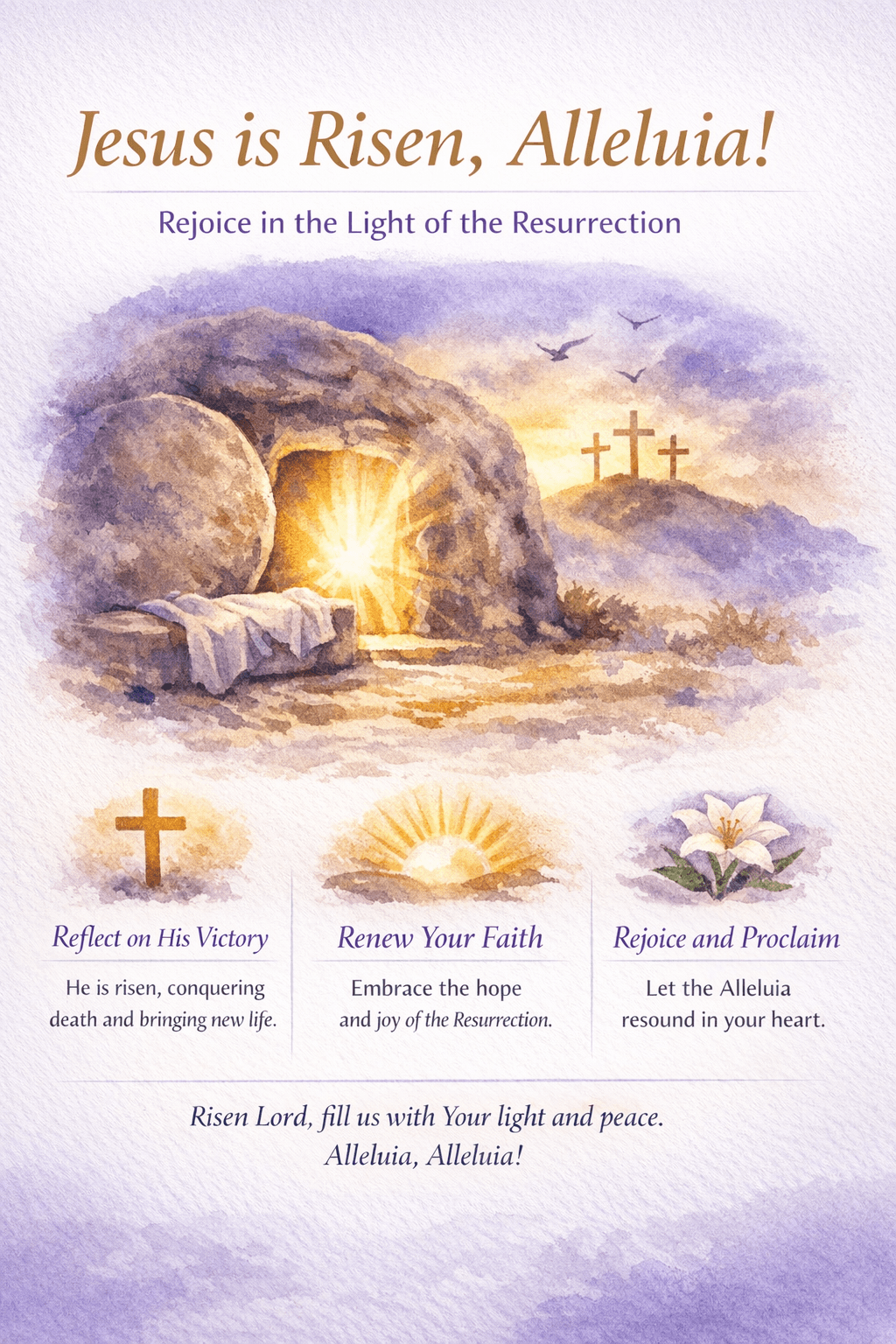 Jesus is Risen, Alleluia